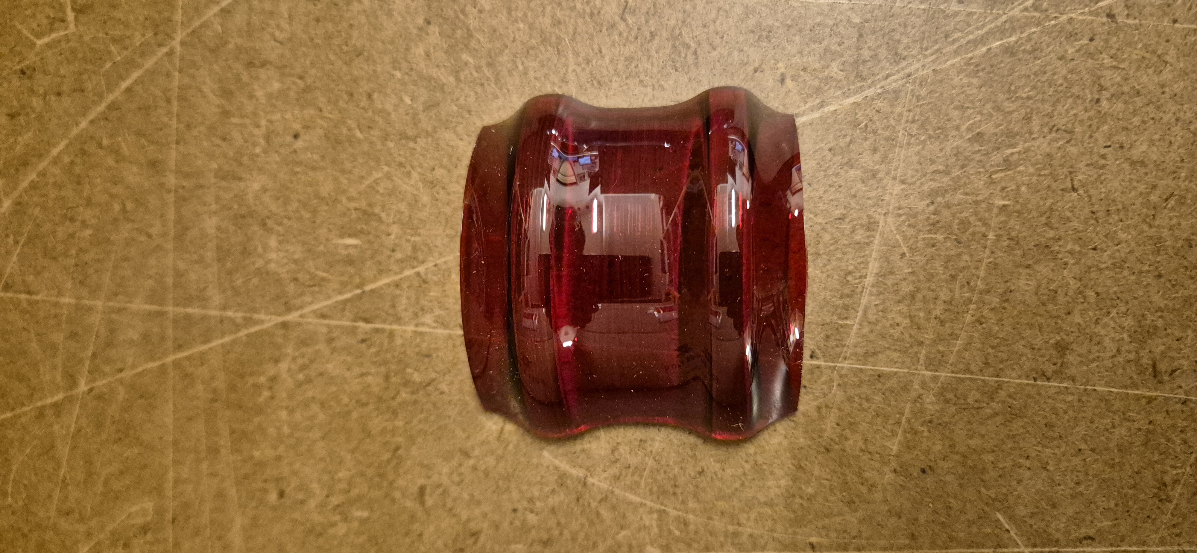 Lanternglas trälanterna röd